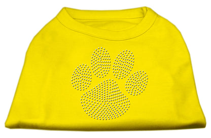 Pet Dog & Cat Shirt Rhinestone, "Clear Paw"