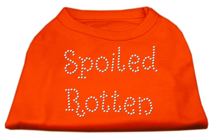 Camisa para perros y gatos con diamantes de imitación, "Spoiled Rotten"