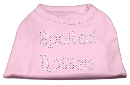 Camisa para perros y gatos con diamantes de imitación, "Spoiled Rotten"