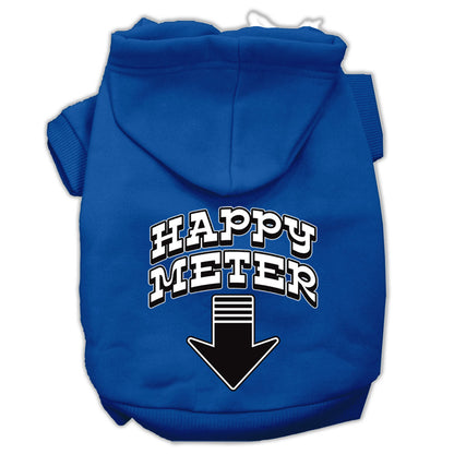 Sudadera con capucha para mascotas, perros y gatos serigrafiada, "Happy Meter"