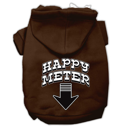 Sudadera con capucha para mascotas, perros y gatos serigrafiada, "Happy Meter"