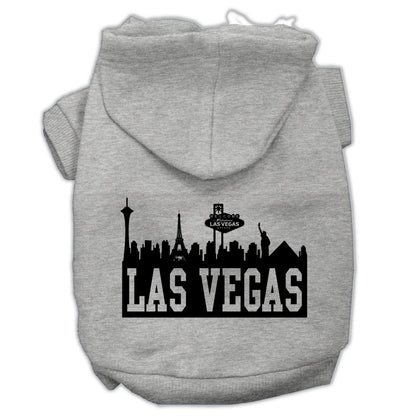 Sudadera con capucha para mascotas, perros y gatos serigrafiada, "Las Vegas Skyline"