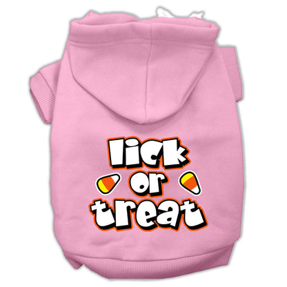 Halloween Pet, Dog & Cat Hoodie Screen Printed, "Lick or Treat"