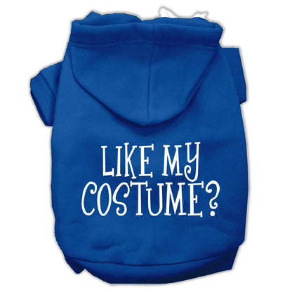 Sudadera con capucha para mascotas, perros y gatos de Halloween impresa, "¿Te gusta mi disfraz?"