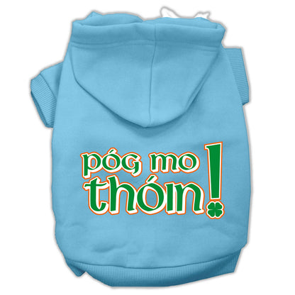 Sudadera con capucha para perros y gatos serigrafiada, "¡Pog Mo Thoin!"