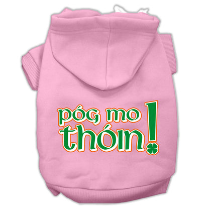 Sudadera con capucha para perros y gatos serigrafiada, "¡Pog Mo Thoin!"