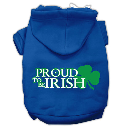 Sudadera con capucha para perros y gatos, serigrafiada, "Proud To Be Irish"