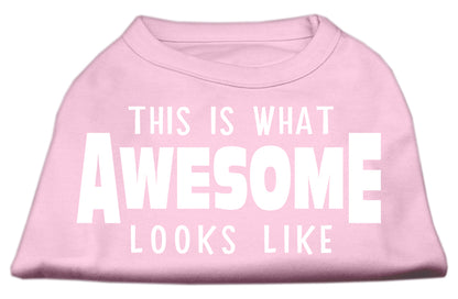 Pet Dog & Cat Shirt Screen Printed, "This Is What Awesome Looks Like"