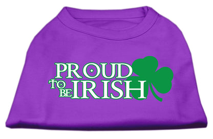 Pet Dog & Cat Shirt Screen Printed, "Proud To Be Irish"