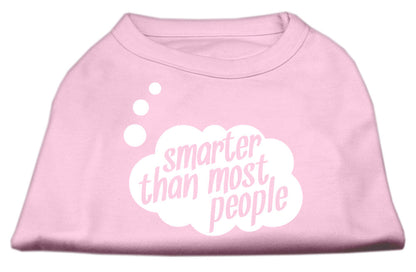 Pet Dog & Cat Shirt Screen Printed, "Smarter Than Most People"