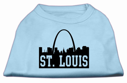 Camisa para perros y gatos con serigrafía, "St. Louis Skyline"