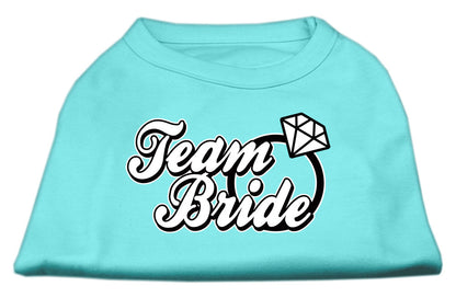 Camisa para perros y gatos con serigrafía, "Team Bride"