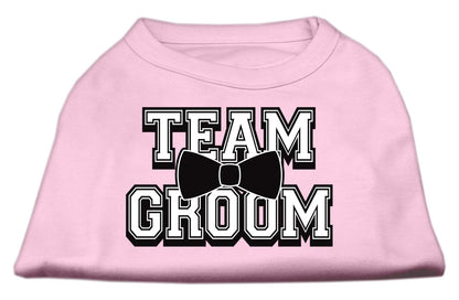 Camisa para perros y gatos con serigrafía, "Team Groom"