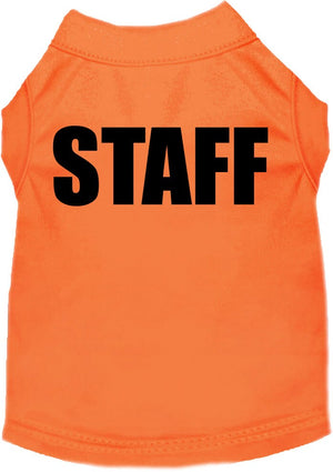 Halloween Pet Dog & Cat Shirt Screen Printed, "Staff Costume"