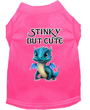 Pet Dog & Cat Shirt Screen Printed, "Stinky But Cute Dragon"