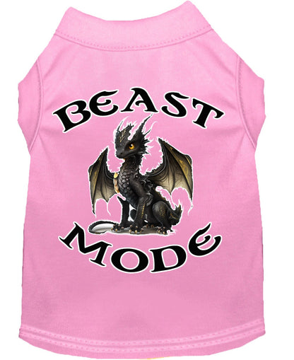 Pet Dog & Cat Shirt Screen Printed, "Beast Mode Dragon"