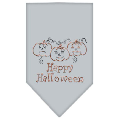 Halloween Pet and Dog Bandana Rhinestone, "Happy Halloween"