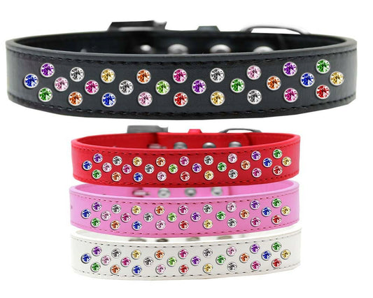 Dog, Puppy & Pet Fashion Collar, &quot;Confetti Crystal Rimsets Sprinkles&quot;