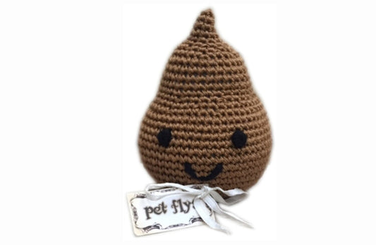 Knit Knacks Organic Cotton Pet, Dog & Cat Toy, &quot;Doodie The Poo&quot;