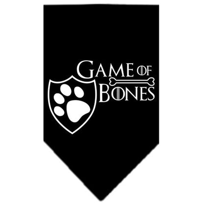 Pet and Dog Bandana Screen Printed, "Game of Bones"