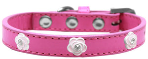 Dog, Puppy & Pet Widget Collar, "Light Pink Roses"