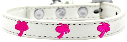 Dog, Puppy & Pet Widget Fashion  Collar, "Pink Palm Tree"