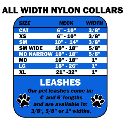 Pet Dog & Cat Nylon Collar or Leash, "Plaids"