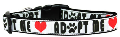 Pet Dog & Cat Nylon Collar or Leash, "Adopt Me"