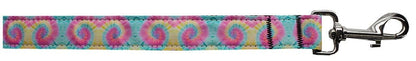 Pet Dog & Cat Nylon Collar or Leash, "Pastel Tie Dye"