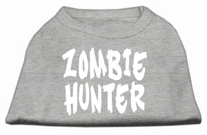 Pet Dog & Cat Shirt Screen Printed, "Zombie Hunter"