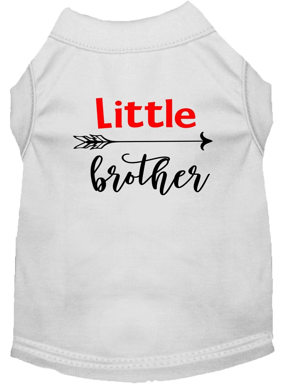 Pet Dog & Cat Shirt Screen Printed, "Little Brother"