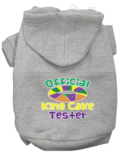 Pet Dog & Cat Hoodie Screen Printed, "King Cake Tester"