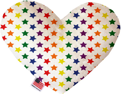 Pet and Dog Canvas or Plush Heart or Bone Toy, "Rainbow Pride Group" (Available in different sizes, and 7 different pattern options!)