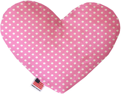 Pet and Dog Canvas or Plush Heart or Bone Toy, "Polka Dots Group" (Available in different sizes, and 6 different pattern options!)