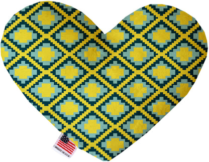 Pet and Dog Canvas or Plush Heart or Bone Toy, "Southwestern Group" (Available in different sizes, and 12 different pattern options!)