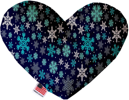 Pet and Dog Canvas or Plush Heart or Bone Toy, "Winter Wonderland Group" (Available in different sizes, and 10 different patterns!)