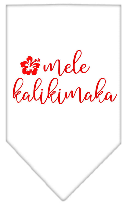 Christmas Pet and Dog Bandana Screen Printed, "Mele Kalikimaka"