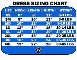 Pet Dog & Cat Screen Printed Dress for Medium to Large Pets (Sizes 2XL-4XL), "In My Mardi Gras Era"