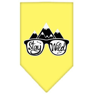 Dog Bandana Screen Printed, "Stay Wild"