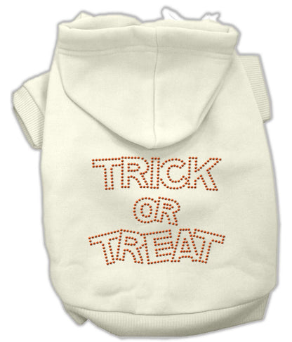 Halloween Pet Dog & Cat Hoodie Rhinestone, "Trick Or Treat"