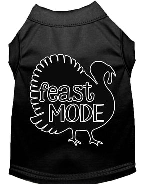 Pet Dog & Cat Shirt Screen Printed, "Feast Mode"