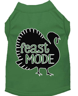 Pet Dog & Cat Shirt Screen Printed, "Feast Mode"