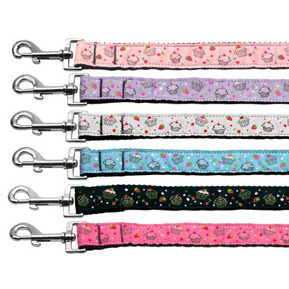 Pet Dog & Cat Nylon Collar or Leash, "Cupcakes"