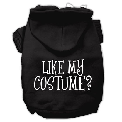 Halloween Pet, Dog & Cat Hoodie Screen Printed, "Like My Costume?"