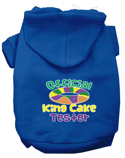 Pet Dog & Cat Hoodie Screen Printed, "King Cake Tester"