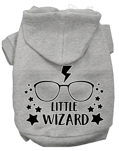 Pet Dog & Cat Hoodie Screen Printed, "Little Wizard"