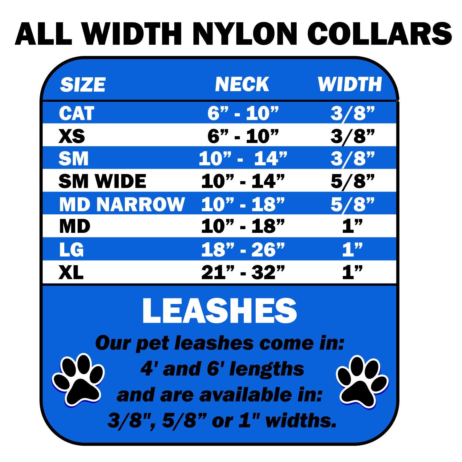 Pet Dog & Cat Nylon Collar or Leash,  "Live Laugh and Love"