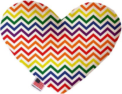 Pet and Dog Canvas or Plush Heart or Bone Toy, "Rainbow Pride Group" (Available in different sizes, and 7 different pattern options!)