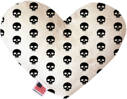 Pet and Dog Canvas or Plush Heart or Bone Toy, "Skulls Group" (Available in different sizes, and 12 different pattern options!)