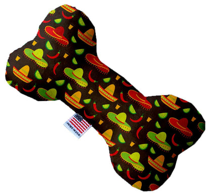 Pet and Dog Canvas or Plush Heart or Bone Toy, "Fiesta Group" (Available in different sizes, and 5 different pattern options!)